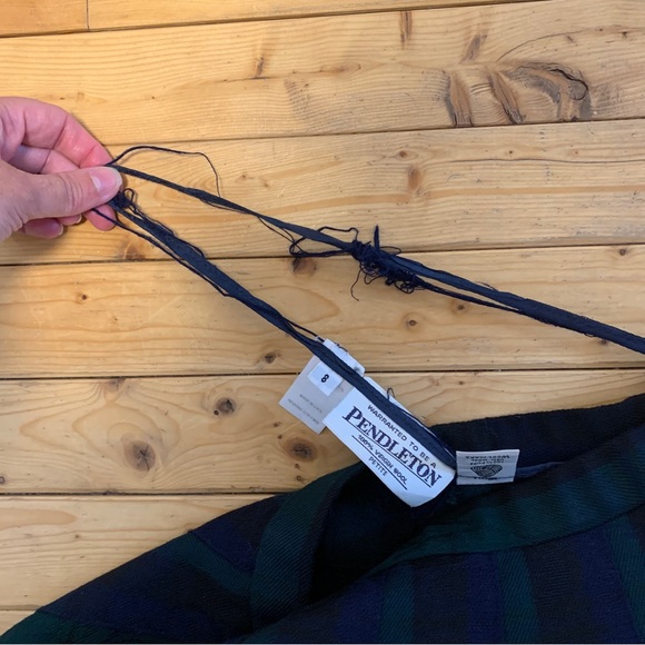 Wool Pendleton Midi Skirt - Picture 5 of 6